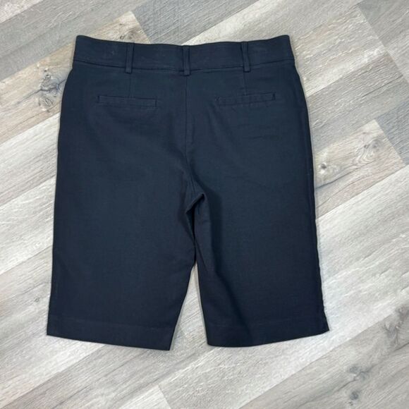 Counterparts Petite Flat Front Stretch Bermuda Walking Shorts Black 4P - Picture 4 of 12